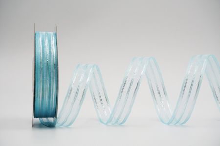 Ruban transparent à rayures métalliques_K1581-2-2_bleu